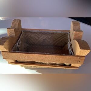 Wooden Basket with Liner